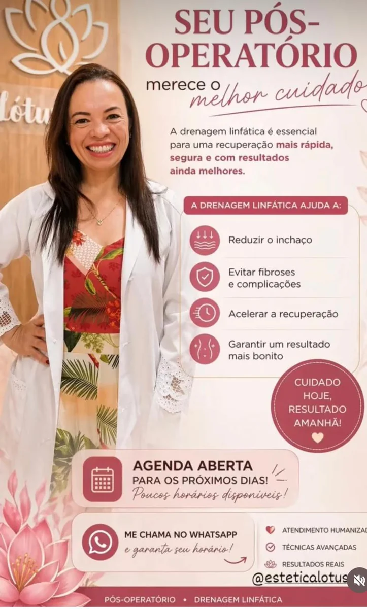 Enfermeira Jany Moreira realizando procedimentos corporais na Estética Lótus Foz